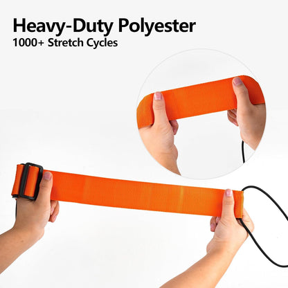 BILIONE Add a Bag Luggage Straps 2 Pack, Adjustable Bungee Elastic Belt to Connect Two Suitcases, Secure Carry On & Travel Essentials