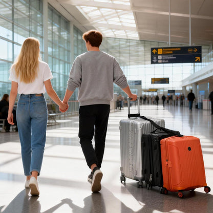 BILIONE Luggage Connector Straps, Suitcase Straps to Connect 3 Suitcases ＆ Add A Bag, Luggage Straps for Suitcases Adjustable Buckle Belt