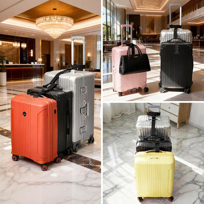 BILIONE Luggage Connector Straps, Suitcase Straps to Connect 3 Suitcases ＆ Add A Bag, Luggage Straps for Suitcases Adjustable Buckle Belt
